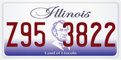 IL license plate Z953822