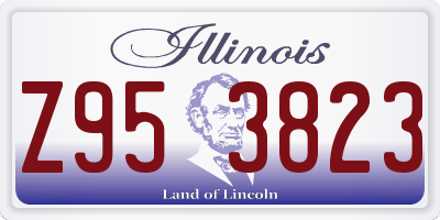 IL license plate Z953823