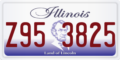IL license plate Z953825