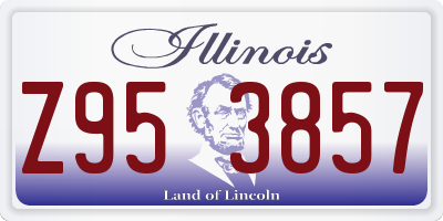 IL license plate Z953857