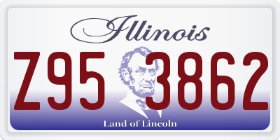 IL license plate Z953862