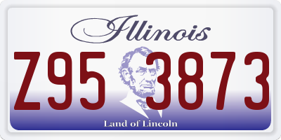 IL license plate Z953873