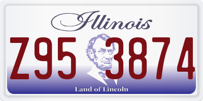 IL license plate Z953874