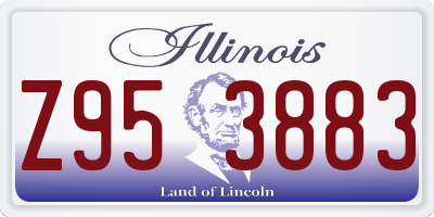 IL license plate Z953883