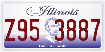 IL license plate Z953887