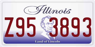 IL license plate Z953893
