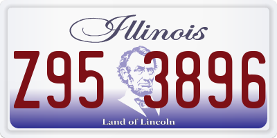 IL license plate Z953896