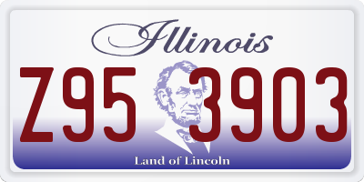 IL license plate Z953903