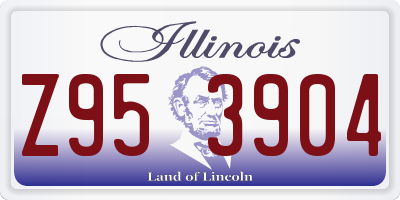 IL license plate Z953904