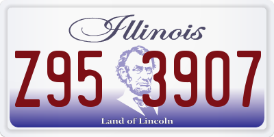 IL license plate Z953907