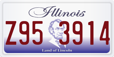 IL license plate Z953914