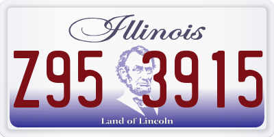 IL license plate Z953915