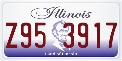 IL license plate Z953917