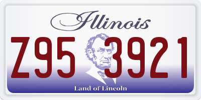 IL license plate Z953921