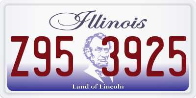 IL license plate Z953925