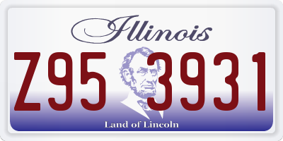 IL license plate Z953931