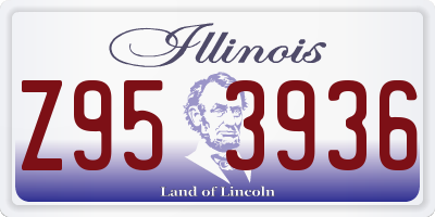IL license plate Z953936
