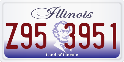 IL license plate Z953951