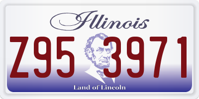IL license plate Z953971
