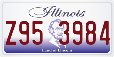 IL license plate Z953984