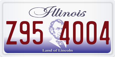 IL license plate Z954004