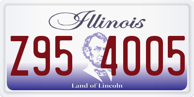 IL license plate Z954005