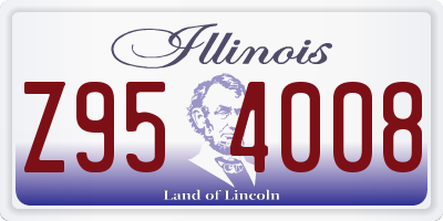 IL license plate Z954008