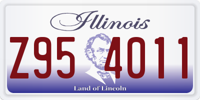 IL license plate Z954011