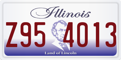 IL license plate Z954013