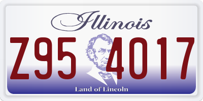 IL license plate Z954017
