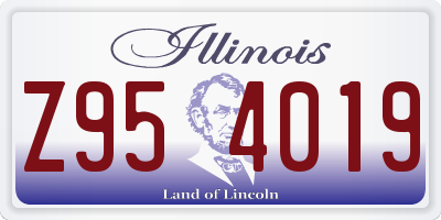IL license plate Z954019