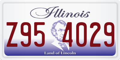 IL license plate Z954029