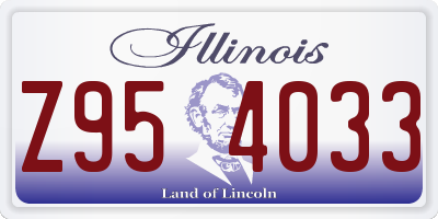 IL license plate Z954033