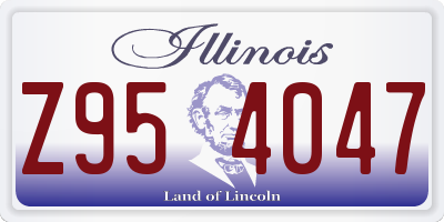 IL license plate Z954047
