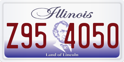 IL license plate Z954050