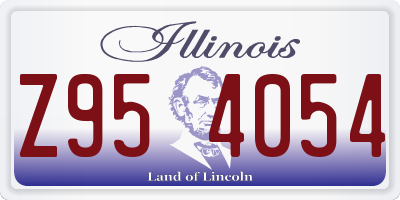 IL license plate Z954054