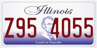 IL license plate Z954055