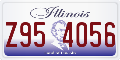 IL license plate Z954056