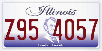 IL license plate Z954057