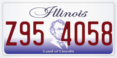 IL license plate Z954058