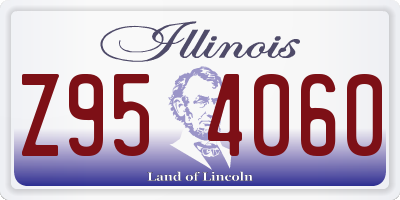 IL license plate Z954060
