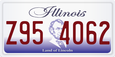 IL license plate Z954062