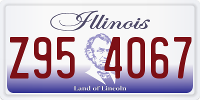 IL license plate Z954067