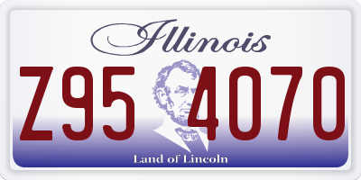 IL license plate Z954070