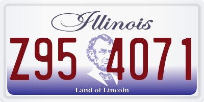 IL license plate Z954071