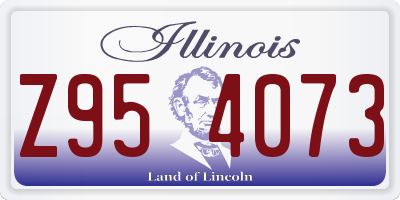 IL license plate Z954073