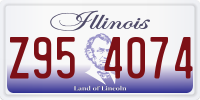 IL license plate Z954074