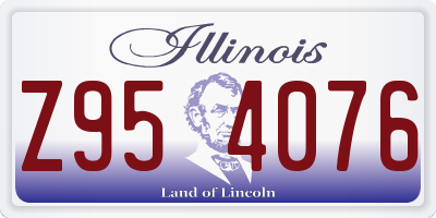 IL license plate Z954076