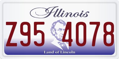 IL license plate Z954078