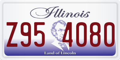 IL license plate Z954080